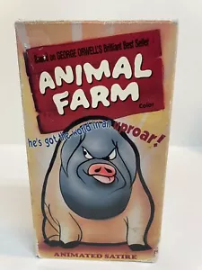 Animal Farm VHS Tape Movie Cartoon NR Used RARE George Orwell Tested Works - Picture 1 of 3