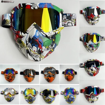 New Motorcycle Goggles Snowboard Face Mask Sun Glasses Dirt Bike Off-Road - Image 1 of 4