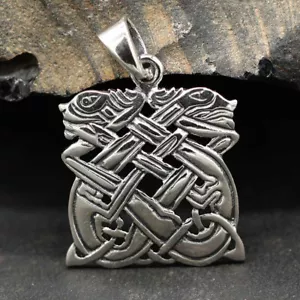 Colgante Perros Celtas Vikingos Plata 925 Símbolo Joyería Nuevo - Imagen 1 de 3