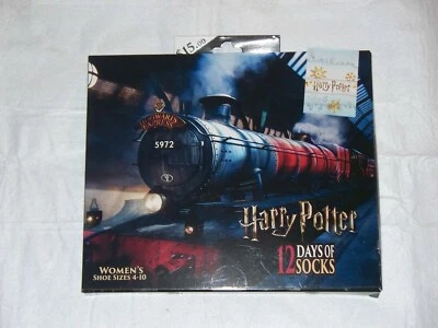Womens 12 Days of Socks Harry Potter Hogwarts Express Train Christmas Advent NIB - Image 1 of 2