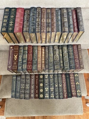Easton Press Library of the Presidents 45 vols COMPLETE MOST NEW AND SEALED QH - Image 1 of 4