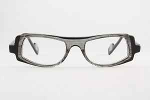 Very Rare Authentic Theo mango 5 Black Clear 45mm Glasses Frames Belgium - Picture 1 of 5