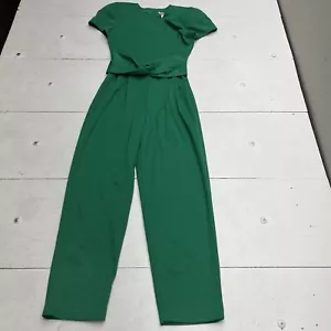 Vintage Taurus II Green Pant Jumpsuit Casual ILGWU Made In USA Womens Size 6 - Picture 1 of 11