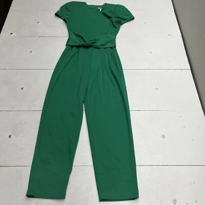 Mono Pantalón Vintage Taurus II Verde Informal ILGWU Hecho en EE. UU. Para Mujer Talla 6 Foto 1 de 4