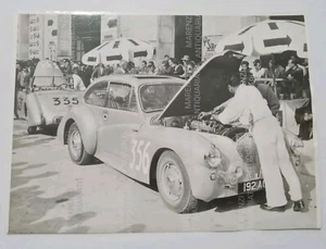 Vintage FOTO CLASSIC CAR AUTO PORSCHE 1000 MIGLIA FOTOGRAFIA Mille Miglia 1950s - Picture 1 of 2