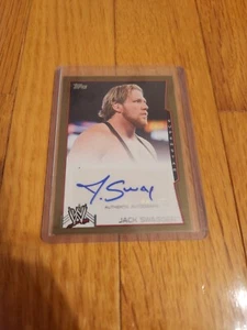 TOPPS 2014 WWE JACK SWAGGER AUTHENTIC AUTOGRAPH JAKE HAGER WWE gold #9/10 - Picture 1 of 3