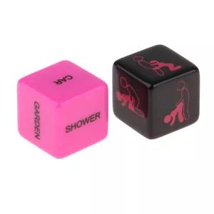 2 Pcs Sex Dice Position Fun Adult Erotic Love Sexy Posture Couple Lovers Party - Picture 1 of 7