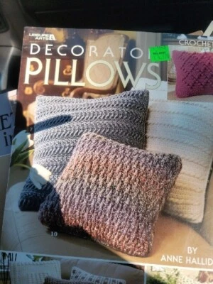 Leisure Arts 11 Designs Crochet Leaflet 3248 Decorator Pillows By Anne Halliday - Image 1 of 4