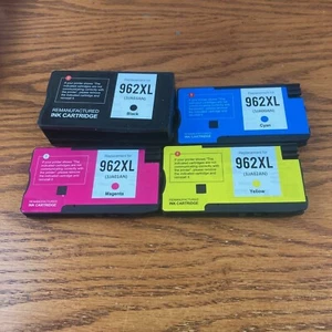 Nuova cartuccia di inchiostro combinata 4 confezioni per HP 962XL 962 OfficeJet Pro 9015 9010 9025 9018 - Foto 1 di 2