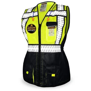 Chaleco de seguridad para mujer KwikSafety SPECIALIST Clase 2 ANSI OSHA Hi Vis PPE - Imagen 1 de 7