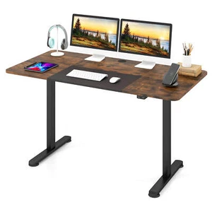 55" x 28" Electric Standing Desk w/ Cable Management Hole Smooth & Quiet Lifting - Picture 1 of 10