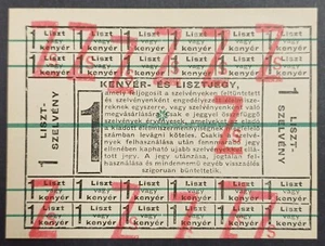 WW2 JEWISH "Zsido" HUNGARY 1943 Food rationing vouchers for forced laborers. - Picture 1 of 2