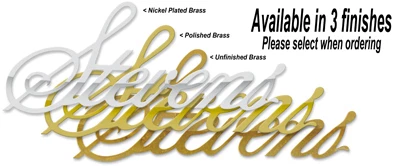 Stevens Duryea Radiator Script BRASS  Emblem Medalion - Image 1 of 1