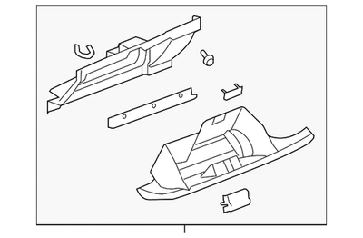 Conjunto de guantera GM 20925891 genuina Foto 1 de 2