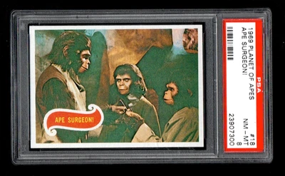 1969 Topps Planet of the Apes #18 Ape Surgeon! PSA 8 - Image 1 of 2
