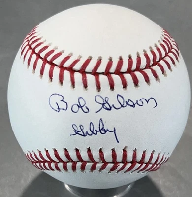 Bob Gibson Autographed Signed OMLB Insc Gibby Cardinals HOF JSA - Image 1 of 2