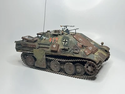 1/35  German Jagdpanther 1945 Battle Of Berlin - WW2 . Pro painted - Photo 1/4