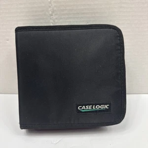 Case Logic CD/DVD/Blu-ray Case Wallet 24 Discs Black Zippered - Picture 1 of 3