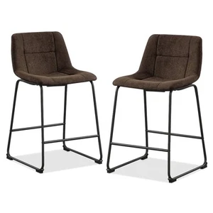 Furniture of America Diam Counter Height Upholstered Dining Chairs (Set of 2) - Picture 1 of 5