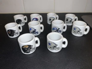 Tazzine da caffè NFL Mini 1,5" vedi foto per squadre. Lotto di 10 senza fiches - Foto 1 di 9