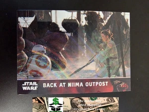 2016 Topps Chrome Force Awakens Prism REFRACTOR #27 REY Niima Outpost - Picture 1 of 2