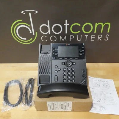 Polycom VVX450 VVX 450 12-Line Desktop Business IP Phone PoE 2200-48840-025 NEW - Image 1 of 3