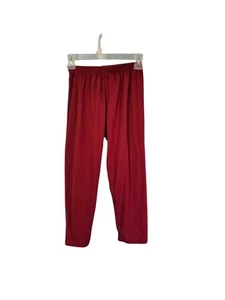 Unbranded Sz 6 Boy's Jersey/rayon Feel Pants, Maroon, Good For Sleeping - Picture 1 of 6