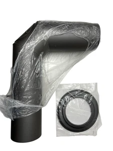 Rauchrohrset mit Bogen Wandfutter und Rosette ø 150mm dunkelgr. ArtNr.RD150/SET - Bild 1 von 4