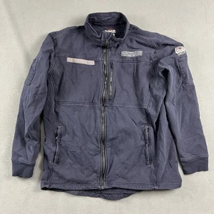 Bulwark FR Work Jacket Mens XL Blue Flame Resistant Full Zip Gorpcore Workwear - Picture 1 of 4