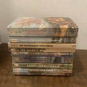 Lot of 9 The Sacketts Series Paperback Books by Louis L'Amour - Imagen 1 de 13