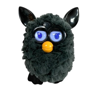 Furby бум черный летучая мышь уголь Hasbro анимированная игрушка проверена и работает 2012 - Изображение 1 из 4
