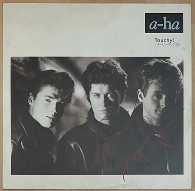 A-ha 2x signiert Pål Magne LP Vinyl Unterschrift Autogramm Signed Original - Bild 1 von 4