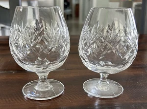 Royal Doulton Crystal Brandy Snifter Georgian Pair - Picture 1 of 3