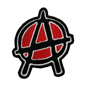 Moohaha Anarchy Premium Embroidered Patches Sew-On Iron-On Freedom Punk Rock - Picture 1 of 2