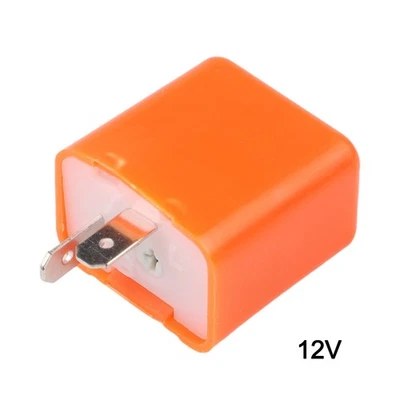 1pc 2-Pin Adjustable LED Indicator Flasher Relay For Motorcycle Motorbike - Image 1 of 4