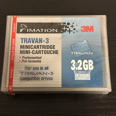 IMATION 3M TRAVAN TR3 MINICARTRIDGE  3.2GB Backup Tape –  NEW Sealed - Image 1 of 2