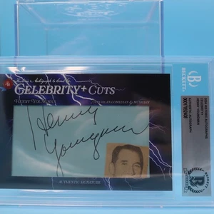 HENNY YOUNGMAN signed autographed 3x5 Card BECKETT AUTH #4/5 "COMEDIAN" - Picture 1 of 3