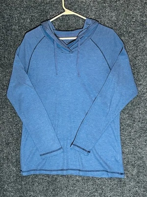 Guide Series Women’s Long Sleeve Hooded Tunic - Blue - Size XL (waffle texture) - Imagem 1 de 4