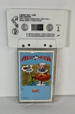 HELLOWEEN Cassette- I Want Out (LIVE) Metal - Image 1 of 4