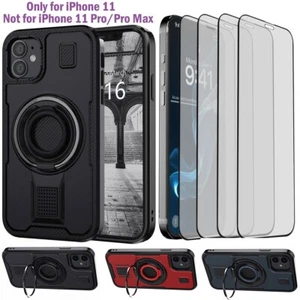 Funda resistente para iPhone 11 anillo duro soporte a prueba de golpes cubierta protector de pantalla - Imagen 1 de 32
