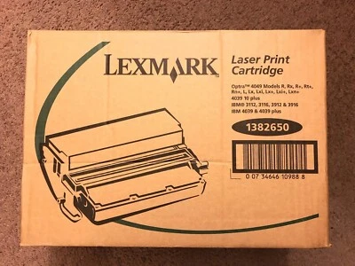 Original Genuine Lexmark Laser Print Cartridge 1382660 Optra 4049 R RX IBM 3112 - Image 1 of 2