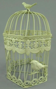 Antiguo Decoración Jaula para Pájaros de Metal Planta Flores 6-eckig (G) - Imagen 1 de 2
