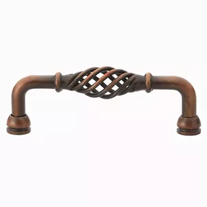 GlideRite 3-3/4" Fluted Birdcage Cabinet Pull Rustic Bronze 3211-96-ORB-1 - Picture 1 of 3