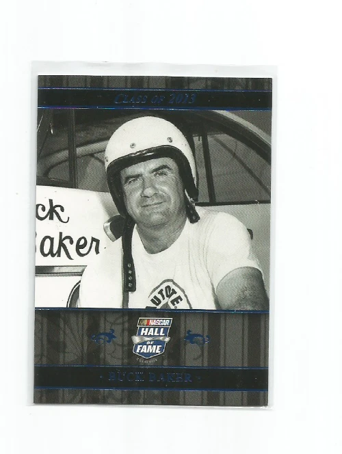 BUCK BAKER 2012 PRESS PASS NASCAR HOF CLASS OF 2013 BLUE FOIL INSERT #NHOF153 - Image 1 of 1