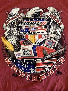 NHRA DRAG RACING OFFICIAL 2023 US NATIONALS EVENT T- SHIRT SIZE MEDIUM - Picture 1 of 4