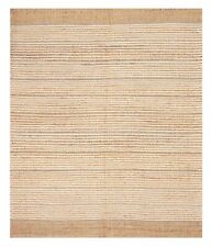 Vintage Hand Woven Carpet 5'4" x 6'5" Jute Kilim Area Rug