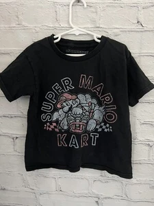 MarioKart Black T-Shirt Graphic Super Mario Cart 100% Cotton Unisex XXS (4/5) - Picture 1 of 4