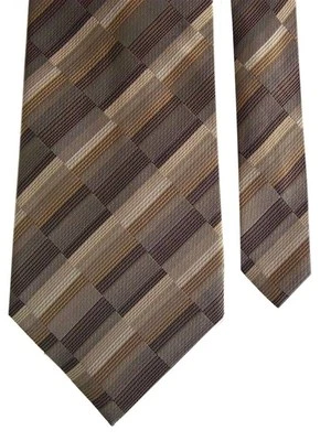 Kenneth Cole Reaction 男式领带灰褐色卡其色 3 1/2 x 60 — 第 1/2 张图片
