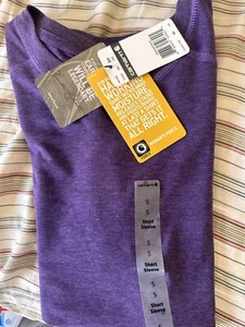 Ladies Carhartt Purple Short Sleeve Shirt Size Small - Picture 1 of 4