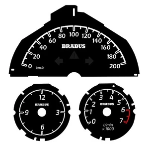 Tachoscheibe 200 km/h für Smart Mercedes 451 Passion Brabus Xclusive Ultimate - Bild 1 von 1